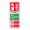Fire Extinguisher: Foam Sign - RPVC, 82 X 202mm